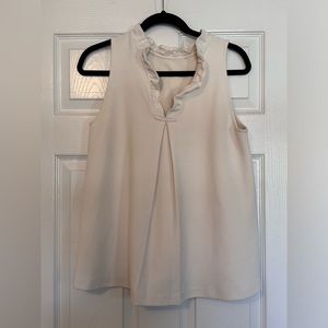 Ann Taylor Ruffle Collar Blouse